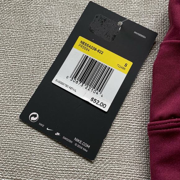 NIKE Swim Set New with tags Burgundy Red Workout Small Medium Sport Mismatch - Picture 6 of 14